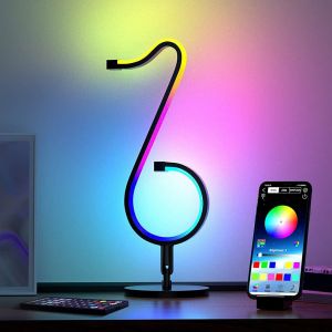Smart Music Note Light Christmas Decoration 2022 Table Lamp Bedside Wall Bedroom LED Night Lights Holiday Gift APP Remote Control