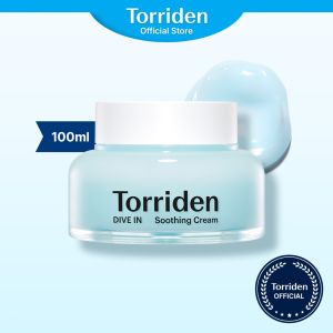 Torriden Official DIVE IN Low Molecular Hyaluronic Acid Facial Soothing Cream for Sensitive  Oily Skin 100ml