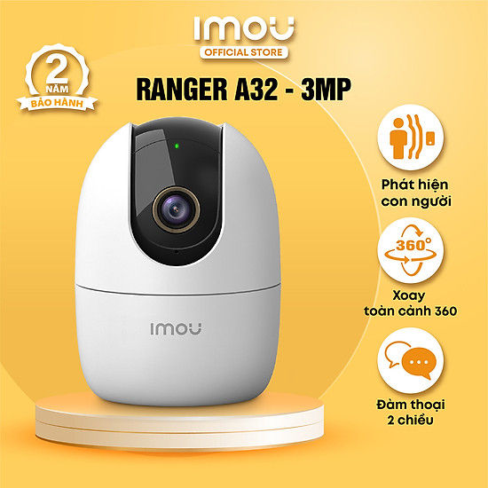 Camera Wifi Imou A32 (3.0MP) cho hình ảnh hiển thị sắc nét. | Lazada.vn