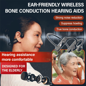 Hearing Aids Ergonomic Wireless Headset Lightweight Into the Ear Strong Bass Big Moving Coil Unit