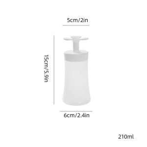 Houseeker gia vị nước sốt chai bóp được nước sốt cà chua dụng cụ định lượng bình đựng dầu giấm gia vị mù tạt lưu trữ Jar dụng cụ nhà bếp