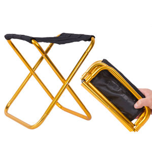 🔥 SG READY STOCK🔥 Army Outfield Stool | Pocket Mini Foldable Aluminum Alloy Stool | Portable folding chair |   Travel and leisure stool |   Fishing outdoor mazaar |   Train low stool
