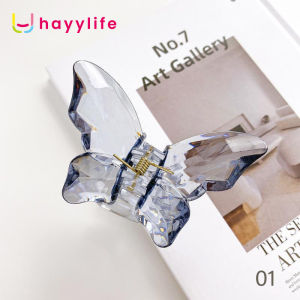 HAYYLIFE Aksesoris Rambut Kupu-kupu-Tiga Dimensi Klip Kupu-kupu Gadis Manis dan Sederhana Warna Laser Permukaan Cerah Klip HL-BBA772
