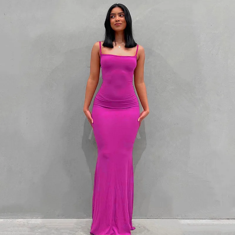 Sling Dress, Kardashian Skims With The Same Style, Casual Slim Dress