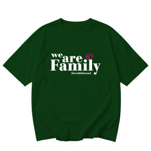 We Are Family Loved & Blessed 2027 Matching Family T-Shirt Luminous Blue Color of the Year Tshirt for Men Women Kids