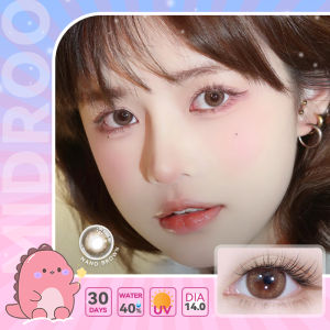 Midroo [COD] บลิงบลิงๆ เลนส์ธรรมชาติสีน้ำตาล Nano Brown/Grey เลนส์ขยาย เปลี่ยนรายเดือน เลนส์- 14.0mm