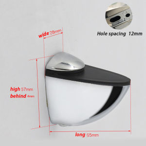 2Pcs Glass Clamp Holder Zinc Alloy Adjustable Glass Shelf Bracket For 3-20mm Shelf Glass Clamp