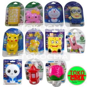 Lampu Tidur Karakter LED Rose Bunga Unik Lucu Mini / Lampu Tidur Anak