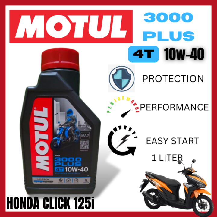 ORIGINAL MOTUL 3000 PLUS 4T 10W40 FOR HONDA CLICK 125i 4STROKE MOTOR