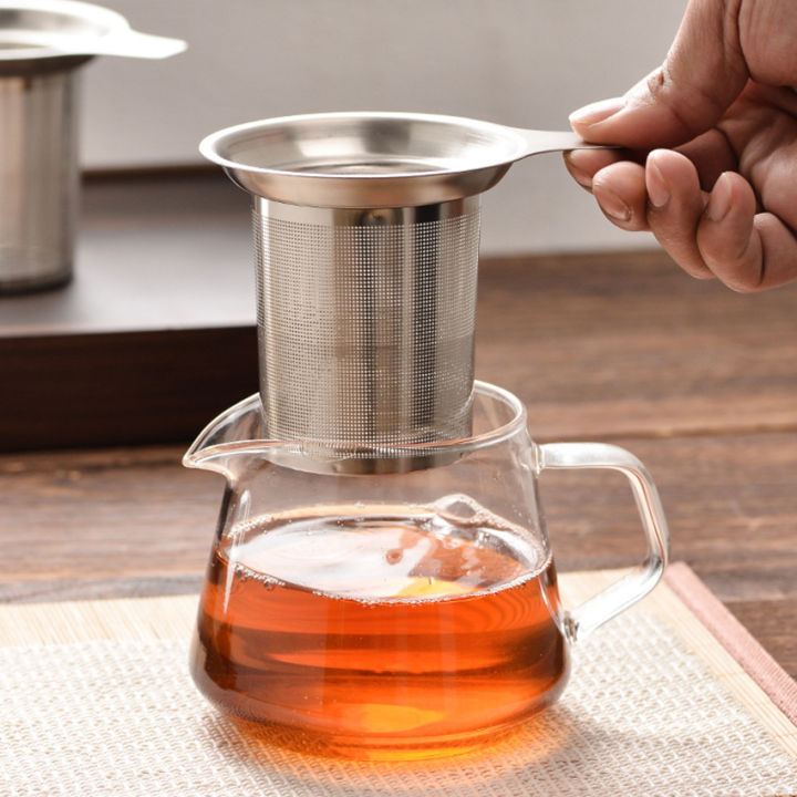 Tea Infuser Tea Strainer - Extra Fine Mesh Tea Strainers Tea Infusers For Loose Tea, Stainless Steel Tea Steeper Tea Diffuser With Large Capacity Tea Basket And Lid, Fits Teapots, Mugs, Cups
