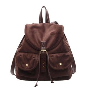 Ba lô da với dây rút và nhiều Túi ba lô đi học giản dị Daypack cho tổ chức Lưu trữ