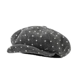 SQMETR Retro Mũ Beret chấm bi Thoáng khí Có thể điều chỉnh Mũ họa sĩ Đa năng Thiết kế làm thon gọn khuôn Mũ Beret Mây dành cho phụ nữ