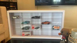 20s Display Case Acrylic Dividers for 1:64 Scale Hotwheels Tomica SPACE SAVER STORAGE WALL MOUNT
