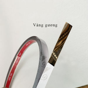 Nẹp la inox la inox dán tường có keo sẵn cuộn dài 5m