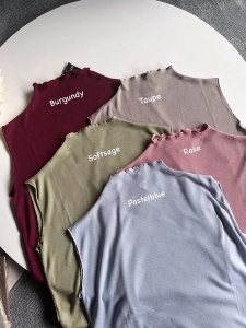 Premium Kaos Turtleneck Pria Kerah Tinggi Lengan Panjang - Kaos Distro - Kaos Jas Dalam - Kaos Murah
