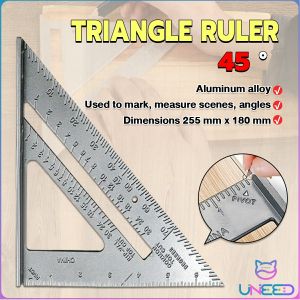 Need Triangle ruler aluminum alloy quick protractor square diagonal carpenter tool