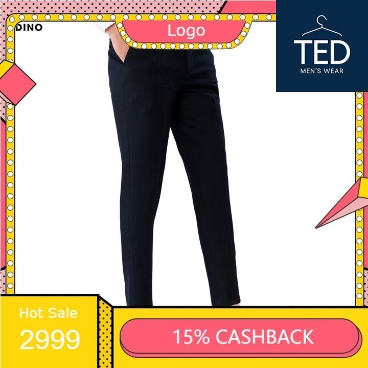 Quần âu công sở nam màu xanh đen vải cotton dày không bai không xù dáng ...