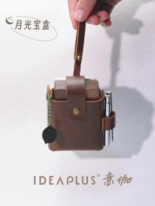 Watercolor Paint Leather Storage Bag Artist Outdoor Travel Sketching Watercolor Painting Brush Portable Painting Bag