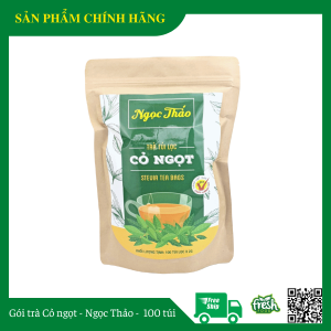 Gói trà Cỏ ngọt Ngọc Thảo - 100 túi lọc - Tự nhiên tốt cho sức khỏe