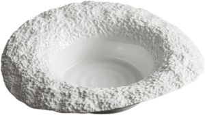Cabilock Ceramic Pasta Serving Plate Rock Pattern for Pasta Salad Soup and More Dishwasher and Microwave Safe for Home Use and Entertaining