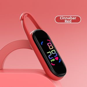 INTOONE LED Pocket Watch Keychain Big Numbers Digital Display Digital Watch Practical Multipurpose Electronic Hanging Watch Kid Adult