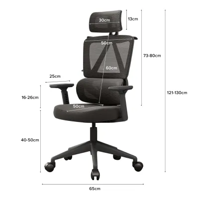 (JIJI.SG x VISIONSWIPE™) JUNA Office Chair - Office Chairs / Mesh Office chair / 3D Lifting Armrest