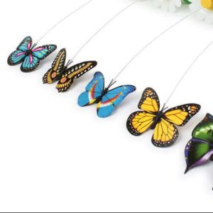 ĐỒ CHƠI CON BƯỚM QUAY VÒNG SẮC MÀU/ CHIM QUAY ĐỒ CHƠI CHO MÈO (KO KÈM PIN)