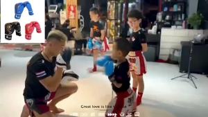 Kids ing glove Kicking leather  glove Children Children Training training Sanda Sports