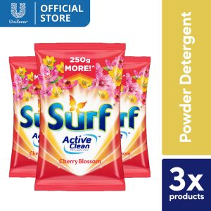 [BUNDLE OF 3] Surf Cherry Blossom Laundry Powder Detergent 1.1KG Pouch