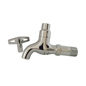 [HCM]vòi nước inox sáng bóng rửa xe khóa nước khi vắng nhà - ren 21mm