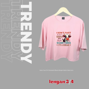 JOY KAOS CROP TOP TANGAN 3/4 I DONT FARTY