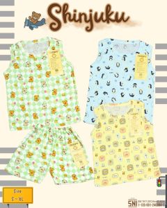 Paket Baju Bayi Setelan Singlet Kutung Kaos Anak Ridges 3pcs Shinjuku / Setelan Bayi Kutung / Setelan Bayi Laki-laki dan Perempuan / Baju Bayi adem / Baju Santai Anak