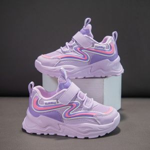 Kasut Ayah untuk Sekolah 2024 Kasut Lari Sukan Kanak-Kanak Budak Perempuan Musim Baru Kasut Mesh Bernafas Gadis Kecil