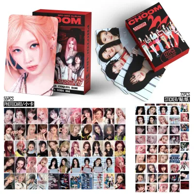 Set 55 lomo card và 72 sticker BABYMONSTER - CHOOM Mẫu 2 2026