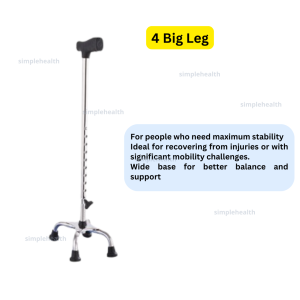 AntiSlip Walking Stick Cane Quadripod Walker Tongkat Orang Tua 4 Kaki Rehab Elder Senior Care Sport Kaki Sakit Steel 老人拐杖