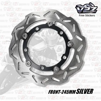 V2Z High Quality Motorcycle Brake Rotors for Sniper150/155 - 200mm Rear & 245mm Front - Direct Bolt-On Fitment - Durable Performance - Premium Quality