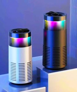 Máy Lọc Không Khí Xe Hơi HEPA K3-Neon Plasmacluster 360 Khử Mùi Diệt Khuẩn Lọc Bụi Mịn Tạo Ion Đèn LED RGB Cao Cấp