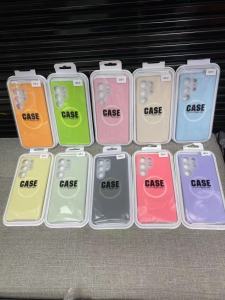 Wireless Charging Magnetic Soft Jelly Liquid Silicone Case For Samsung Galaxy S25 Ultra S24 Pus Fleece Camera Protection Cover
