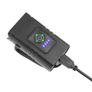 【Ready】【Vktech】 10W LED Bicycle Light 6 Modes 800LM Practical Bicycle Light 6 Modes Power Display for Night Cycling Lighting Living Lighting