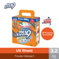 Maxkleen 9 UV Shield Super Enzyme Powder Detergent 3KG FOC 200G (New Formula). 