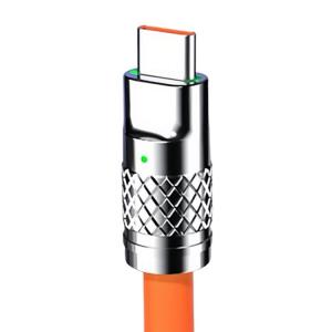 kabel data Super Fast Charging 120W 6A Micro usb/Type C/ Lightning Kabel Charger Silion Super cepat