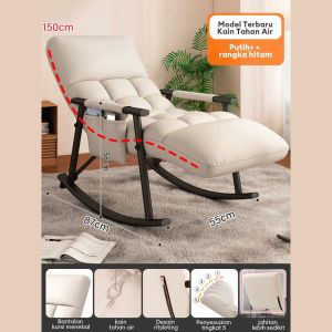 Kursi Goyang Kursi Santai Kursi Malas Kursi Goyang Bulat Sofabed Multifungsi 3 in 1 Kursi Sofa Malas Kursi Tidur Sofa Sofa Ruang Tamu