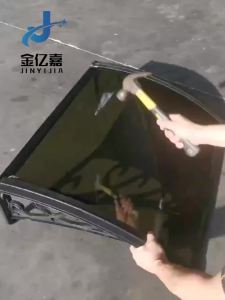 Awning rain cover sunshade outdoor sunshade outdoor blinds aluminum alloy outdoor canopy rain block board silent canopy