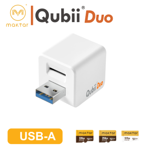 Qubii Duo - USB A : แฟลชไดรฟ์ เก็บข้อมูล ตัวจัดเก็บข้อมูลมือถือ Auto-Backup  type A for IOS  Android