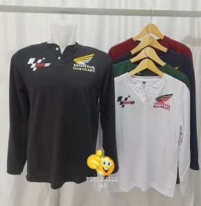Kaos Hanley Panjang Honda MotoGP/Kaos Distro MotoGP/Kaos Hanley Panjang/Kaos Lebaran/Kaos Pria/Kaos Kancing Panjang/Kaos MotoGP