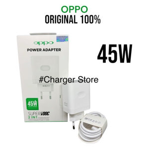 Charger Oppo Realme 45W 4.1A 1 Set Adaptor Cable Type C Super VOOC Fast Charging 45Watt VOOC