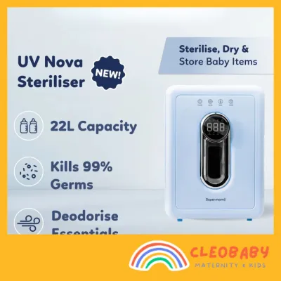 [NEW LAUNCH] Supermama Lab UV Nova Steriliser | 22L Storage | Bottle Sterilizer