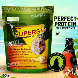 SEMPATI Supersip Pink Pakan Voer Pur Harian Burung Murai Batu Cililin Punglor Prenjak Ciblek Brajangan Makanan Harian Burung Murai Kacer Tledekan Cendet Pur Voer Superfit SPRPINK