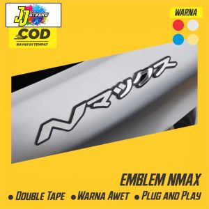 EMBLEM ACRYLIC TIMBUL NMAX 3D LOGO NMAX JEPANG 2PCS - BAHAN AKRILIK