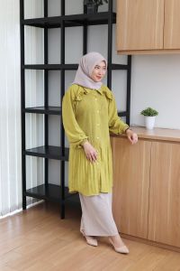 Pimastore-Kajari Tunik Crinkle/Tunik Wanita/Atasan Muslim Wanita